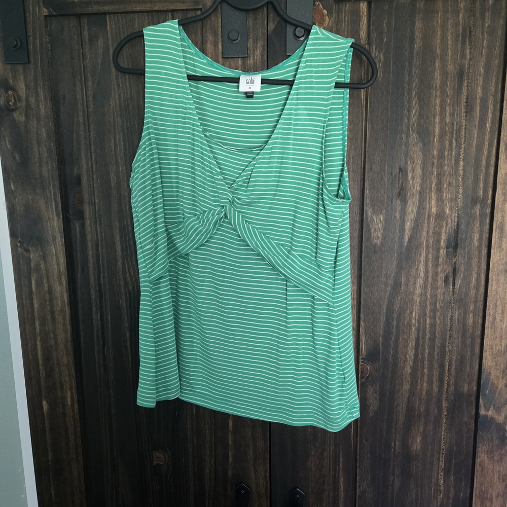 CAbi Green Wrap Tank Top